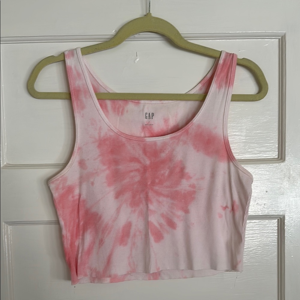 Tie Dye Pink Cropped Tank